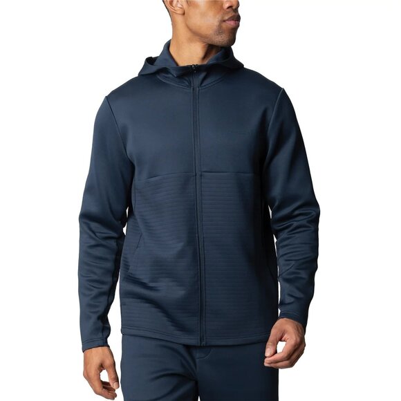 Spyder Men's Full Zip Active Hoodie, Navy Blue - Picture 1 of 7